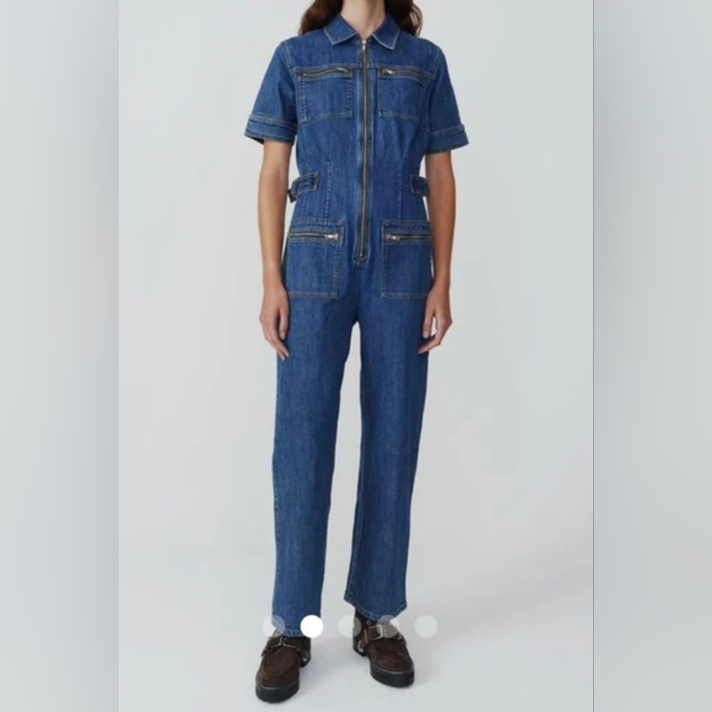 Alexa Chung Eve Denim Boilersuit